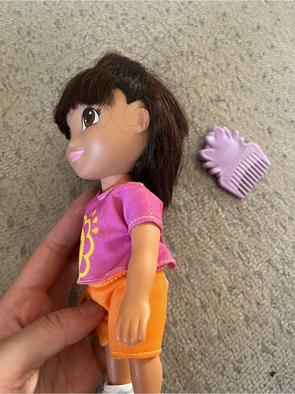 Dora the Explorer Purple Snowflake Plush Doll & Mini Doll Set